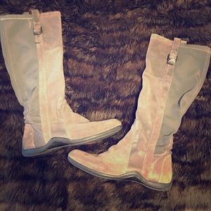 DKNY Grey multi textured Boots